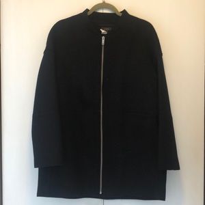 COS black mid-weight coat